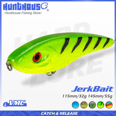 Hunthouse Jerkbait Musky Buster Pike Fishing Lure | SAMAG