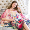 100% Mulberry Silk Nightgowns For Women  Long   Silk Nightdress  Real Silk sleepwear  Ladies Female   Gift Loose Large Free size