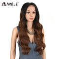 Noble 13x4 Lace Front Wig Synthetic 28 inch Long wavy ombre blonde Wigs For Women Ombre Lace Front Wig Synthetic Lace Front Wig