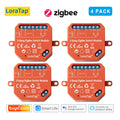 LoraTap Tuya ZigBee 3.0 2 Gang Light Switch Relay Module Google Home Alexa Echo Remote Control Work with Zigbee2MQTT DIY