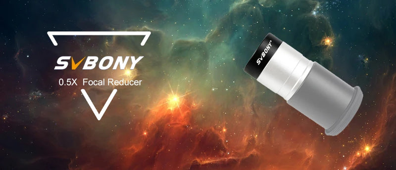 SVBONY Astronomical Telescope 1.25'' 0.5X  Focal Reducer Thread M28x0.6 for Astronomy Telescope