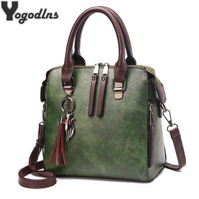 Vintage PU Leather Ladies HandBags Women Messenger Bags | SAMAG