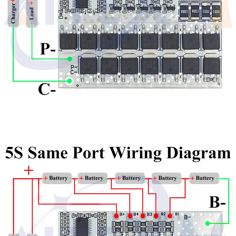 3S/4S/5S BMS 12V 16.8V 21V 18V 3.7V 100A Li-ion LMO Ternary Lithium Battery Protection Circuit Board Li-Polymer Balance Charging