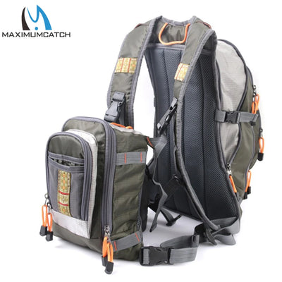 Maximumcatch DUO Fishing Bag Fly Backpack with Tackle | SAMAG