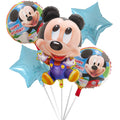 5pcs Mickey Minnie Head Birthday Party Decoration Balloon Helium Foil Balloons Baby 1st Baby Shower Air Globos Kids Toys Ball