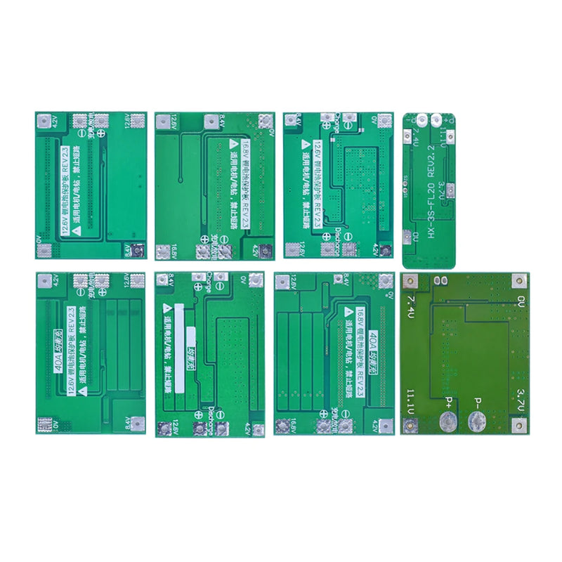 3S/4S 20 40A 60A Li-ion Lithium Battery Charger Protection Board 18650 BMS Drill Motor 11.1V 12.6V/14.8V 16.8V Enhance/Balance