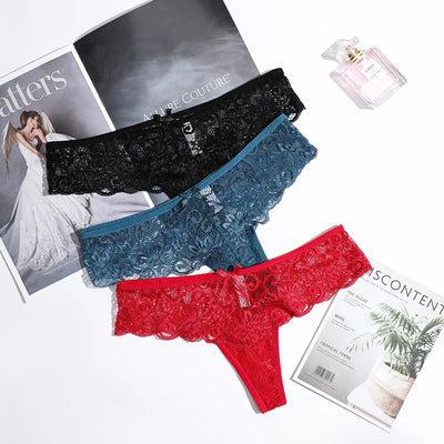 Sexy Underwear Woman Thongs Panties Lace G-String T-back | SAMAG