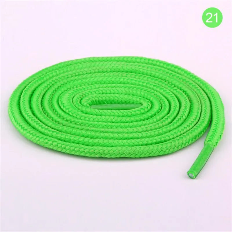 1 Pair Round Shoelaces Top Quality Polyester Classic Off White Shoe laces Do not fade Outdoor Leisure Sneakers Shoe lace Unisex