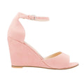 Women's Open Toe Ankle Strap Buckle Wedge High Heels Sandals Party Wedding Dress Ladies Sexy Shoes