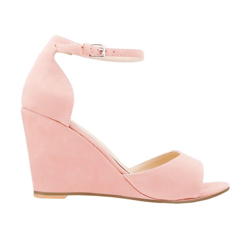 Women's Open Toe Ankle Strap Buckle Wedge High Heels Sandals Party Wedding Dress Ladies Sexy Shoes