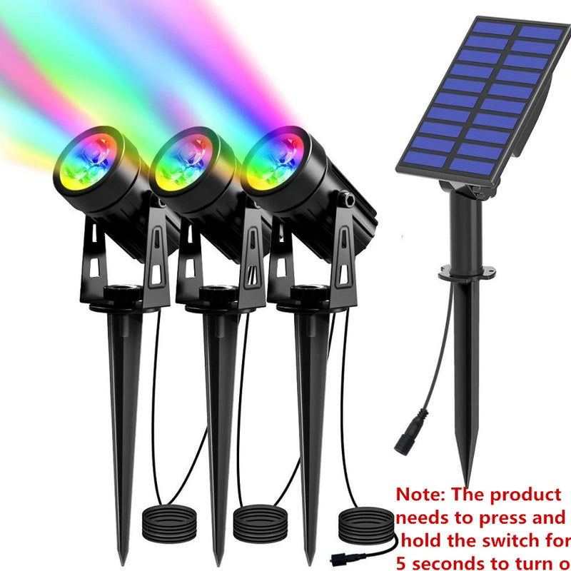 Solar Powered Spotlight IP65 Solar LED Light Outdoor Landscape Yard Garden Tree Separately Lamp Aluminum Anti Rust Solar Lamp