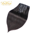 Doreen 160G 200G 240G Volume Series Brazilian Machine Remy Straight Clip In Human Hair Extensions  Full Head 10Pcs 16 to 24 Inch