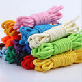 1 Pair Round Shoelaces Top Quality Polyester Classic Off White Shoe laces Do not fade Outdoor Leisure Sneakers Shoe lace Unisex