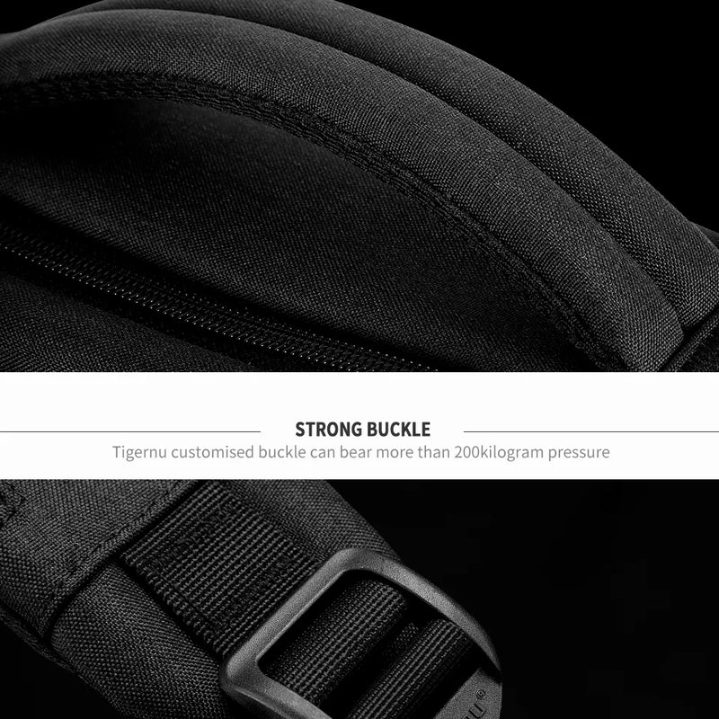 Tigernu Men's Backpack Fashion Travel Backpacks Male Anti Theft USB Charging 15.6 Laptop Backpack Waterproof School Bags For Men