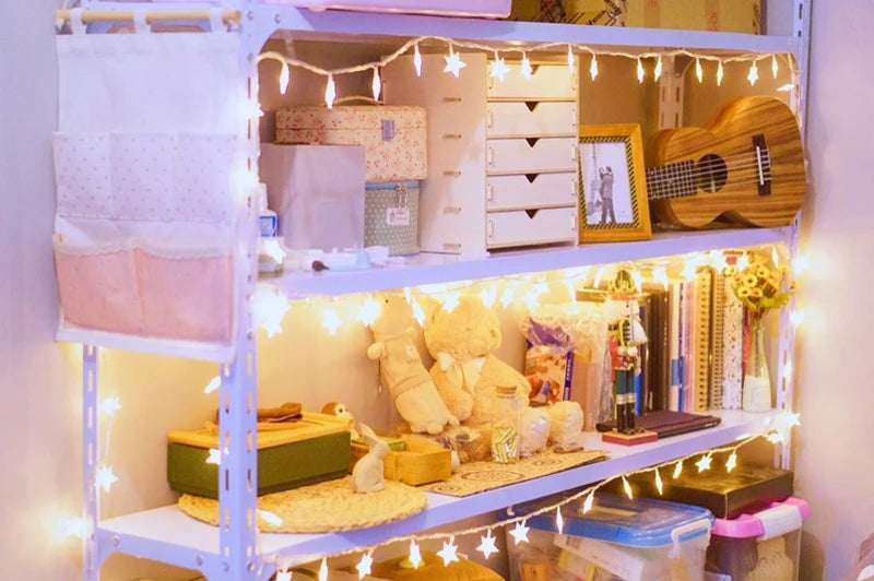 1.5m/3m/6m/10m LED Star String Lights Christmas Garland Battery USB Powered Wedding Party Curtain String Fairy Lamps For Home