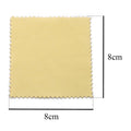 10pcs 50pcs 8x8cm Sterling Silver Color Cleaning Cloth Polishing Soft Clean Wipe Wiping Of Gold Jewelry - Visuel 2 | SAMAG