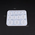SNASAN Cute Beads Cube Triangle Silicone Mold For Jewelry Earrings Pendant Making Resin UV Epoxy Resin Molds Crafts DIY Tool