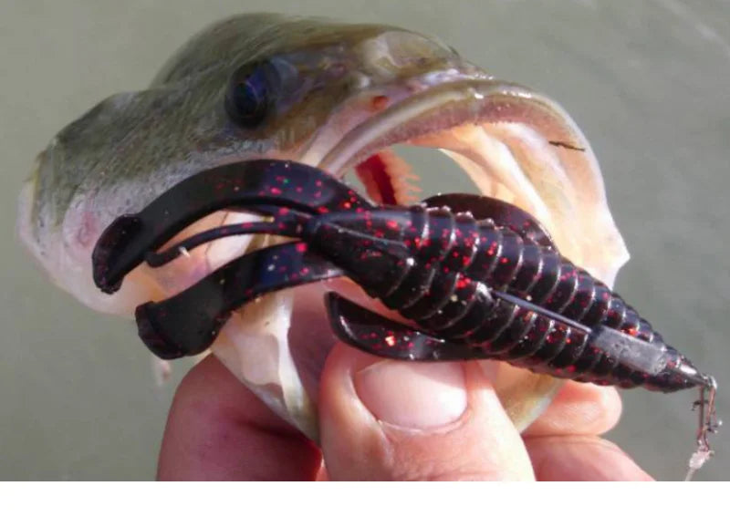 ESFISHING Hot Jigging Silicone Bait Rage Bug Craw 100mm Wobblers for Pike Bass Pesca Artificial Ned Fishing Lure Salts