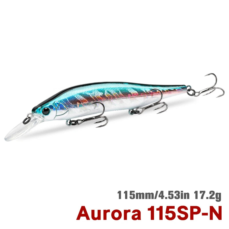 TSURINOYA 115mm 17.2g Suspending Minnow Fishing Lure - View 17 | SAMAG