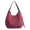 Simple Style Canvas Shoulder Bags For Women Large Capacity Handbag Fashion Shopper Totes Bag High Qualty Purse bolsa feminina