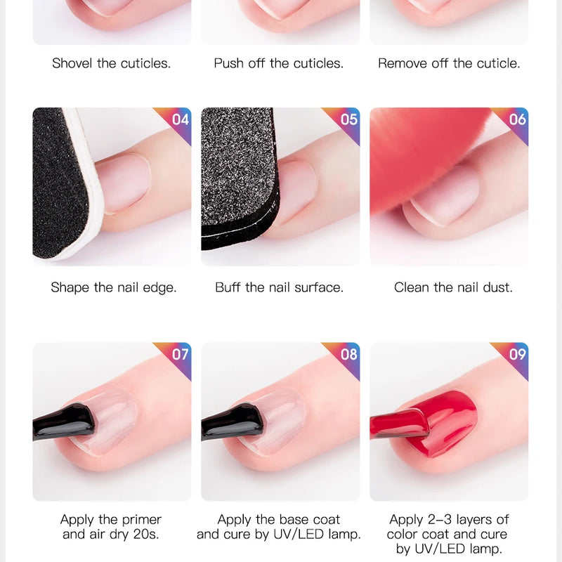 ROSALIND Gel Polish Manicure for Nails Semi Permanent Vernis top coat UV LED Gel Varnish Soak Off Nail Art Gel Nail Polish