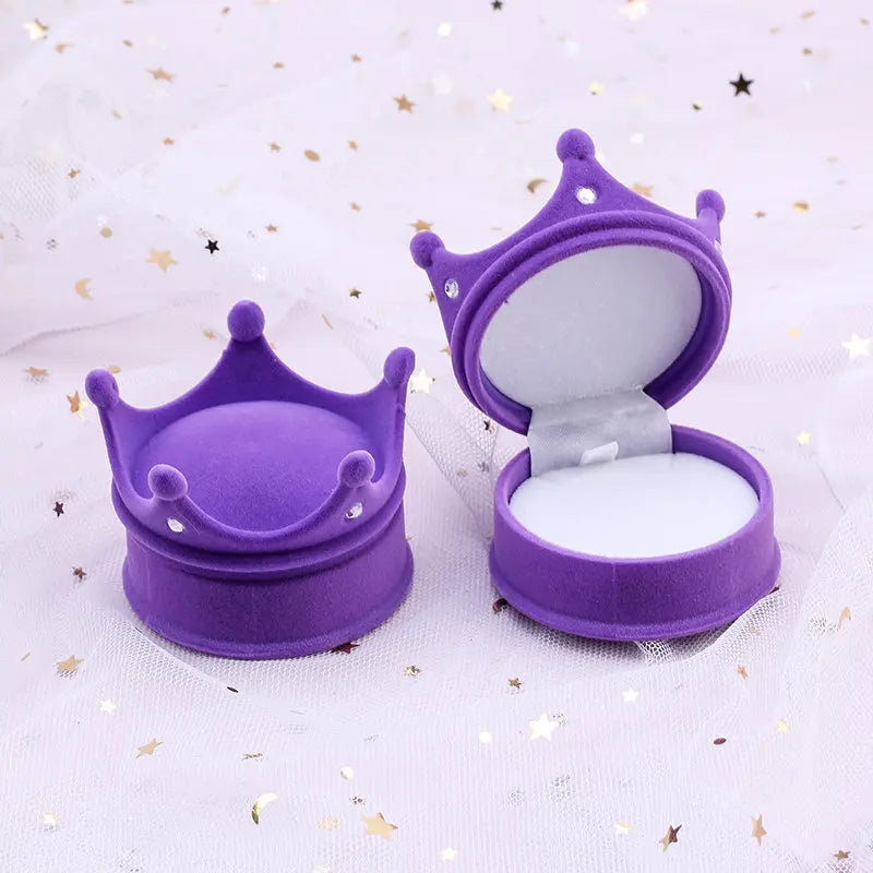 One Piece Velvet Jewelry Box Gift Box Container Wedding Ring Box Ring Case Earrings Holder For Jewelry Display & Gift Package