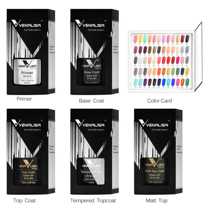 VENALISA VIP4 Kit Nail Gel Polish TPO FREE Full Coverage 36/60 Color Gel Pigment Professional Nail Art Long-lasting Gel Varnish