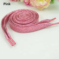 1 cm Width Colorful Lurex Shoelaces Trendy Bright Colorful Fall Winter Shoelaces Sneaker White Casual Sports Leather Shoes Laces