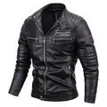 Maxulla Winter Men's PU Jackets Casual Man Warm Motorcycle Leather Jacket Male Slim Fit Windbreaker Biker Leather Coats Clothing