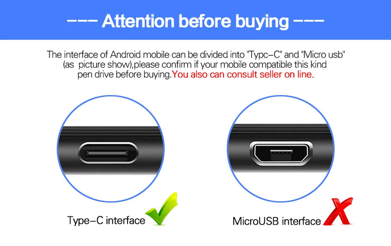Super Mini TypeC USB flash drive Pen Drive high quality 4GB 8GB 32GB 64GB 128GB 256GB Pendrive for Type-C device