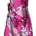 Silk Satin Wedding Bride Bridesmaid Robe Floral Bathrobe | SAMAG