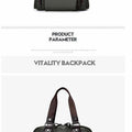 Men's Shoulder Bag Nylon Material British Casual Fashion School Style High Quality Multi-function Large Capacity Design