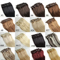 ZZHAIR Clip In 100% Human Remy Hair Extensions 16"-28" 8Pcs Set 100g-160g Full Head Body Wavy Natural