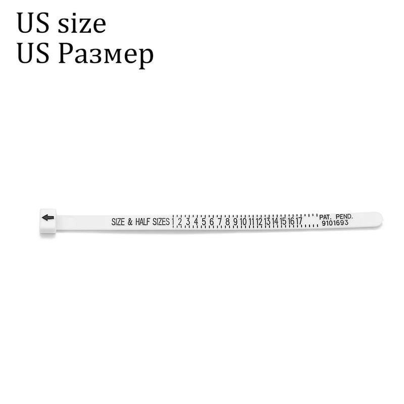 Professional Measuring Gauge Finger Ring Stick Sizer UK/US Official British/American For DIY Fashion Jewelry Measuring Tools Set