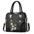 Yogodlns Luxury Embroidery Handbag For Women PU Leather Tassel Crossbody Bag Designer Handle Bag Brand Female Shoudler Bag bolso