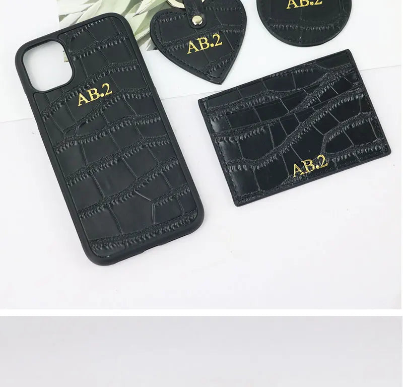 Classic Crocodile Pattern Card Holder Men Women Genuine Leather Leather Credit Card Case ID Card Holder Wallet Purse Pouch