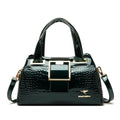2 Layer Large Capacity Tote Bag Luxury Handbags Women Bags Designer Crocodile Pattern Ladies Boston Shoulder Bag High Quality