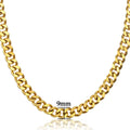 Hiphop Heavy Cuban Link Chains Necklaces Male Gold Color Stainless Steel Long Neck Necklace For Men Women Jewelry 2023 Collares