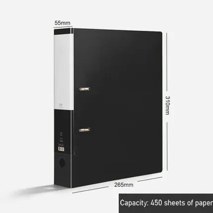 Colorful A4 File Cover 2-Ring Binder A4 File Folder For Document Organizer Office Supplies