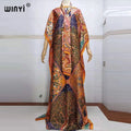 2022 beach cover ups for women Print Bohemia Hijab Loose Elegant Muslim Abaya dress new Broder Riche Sexy Lady Party maxi beach