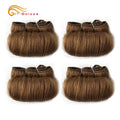 Curly Hair Bundles Malaysian Human Hair Weave Bundles 4Pcs/Lot Short Hair Products Wavy Bundles Human Hair Extensions
