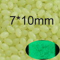 INFOF 100-500pcs/lot Soft Egg Beads Fishing Stop Luminous Oval Rubber Stopper Night Fly Fishing Accessories pesca