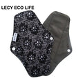 [LECY ECO LIFE]Reusable cloth menstrual pads bamboo charcoal fleece inner lady Flamingo printed waterproof Mummy pads for Women