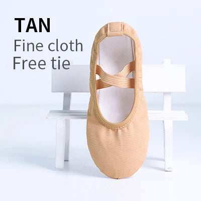 Boys Men Ballet Dance Shoes Adult Girls Soft Canvas Practice Dance Shoes Leather Sole Ballerina Shoes For Ballet