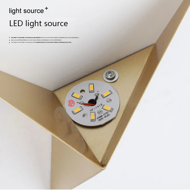 Creative Triangle Wall Lamp Nordic Led Wall Light Living Room Background Bedside Lamps Stairs Indoor Bra Wall Sconce Lighting
