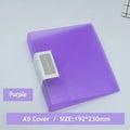 Colorful A5 Binder 2-Hole Punched Paper File Cover Document Organizer A5 Folder For Documents