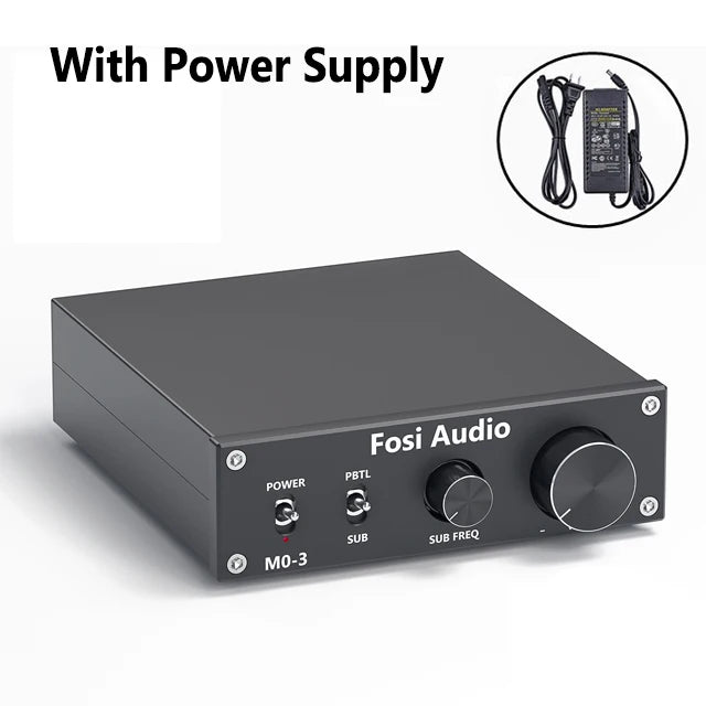 Fosi Audio M03 Subwoofer Amplifier 300W Mono Amp Digital Hifi Home Power Audio Amplifier for Home Theater
