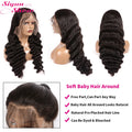 Siyun Show Loose Deep Wave Wig 30 Inch 13X6 HD Transparent Lace Frontal Wig 250 Density Lace Front Human Hair Wigs For Women