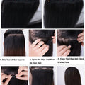 ZZHAIR Clip In 100% Human Remy Hair Extensions 16"-28" 8Pcs Set 100g-160g Full Head Body Wavy Natural