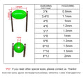 INFOF 100-500pcs/lot Soft Egg Beads Fishing Stop Luminous Oval Rubber Stopper Night Fly Fishing Accessories pesca